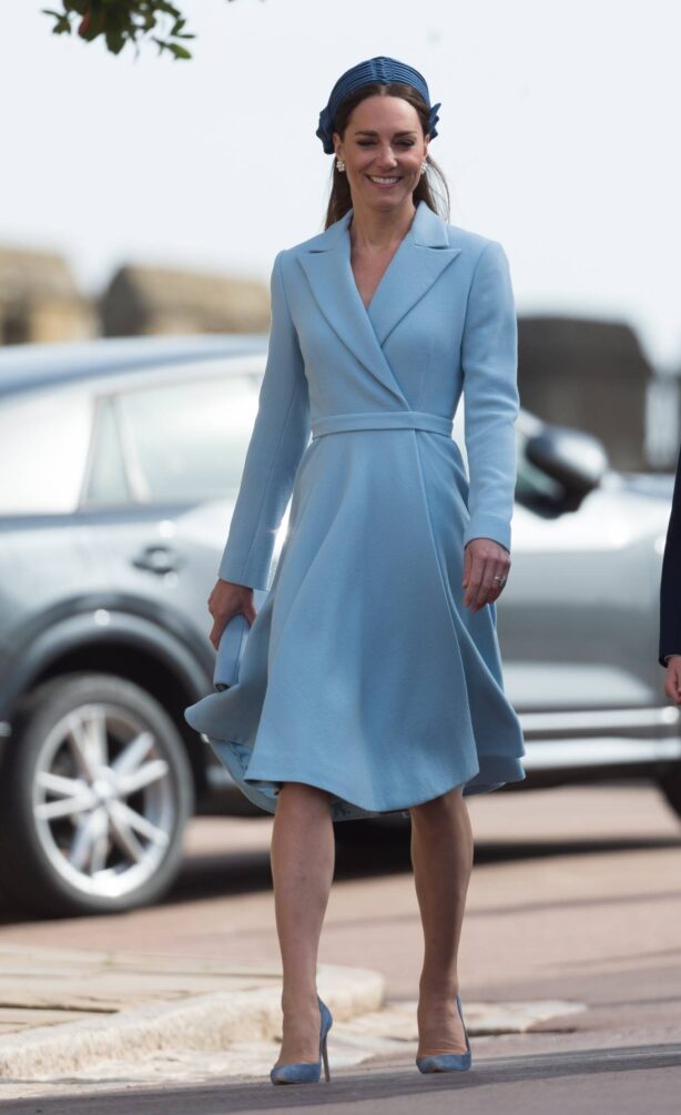 Kate Middleton - Attends Easter Sunday Church service in Windsor