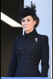Kate Middleton - Attends the annual Remembrance Sunday Memorial in London