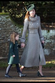 Kate Middleton - Attends the Christmas Day Church Service in King's Lynn