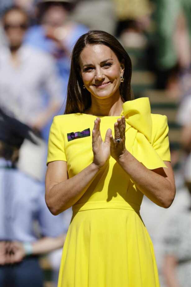 Kate Middleton - Attends the women's final of the Wimbledon 2022