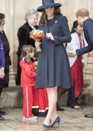Kate Middleton - Commonwealth Day service at Westminster Abbey in London