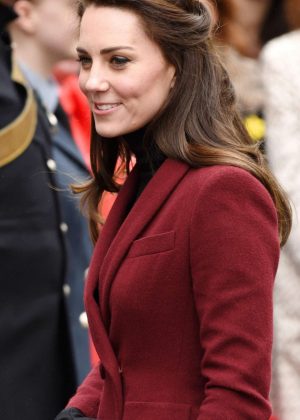 Kate Middleton - Greets fans in Wales