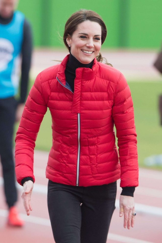 Kate Middleton - London Marathon training day in London
