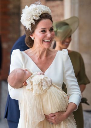 Kate Middleton Meghan Markle Prince Harry and Prince William - Prince Louiss christening at St Jamess Palace in London