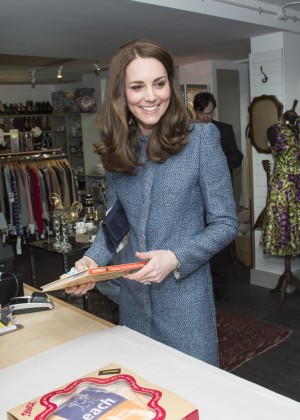 Kate Middleton - Opens New EACH Charity Shop in Holt