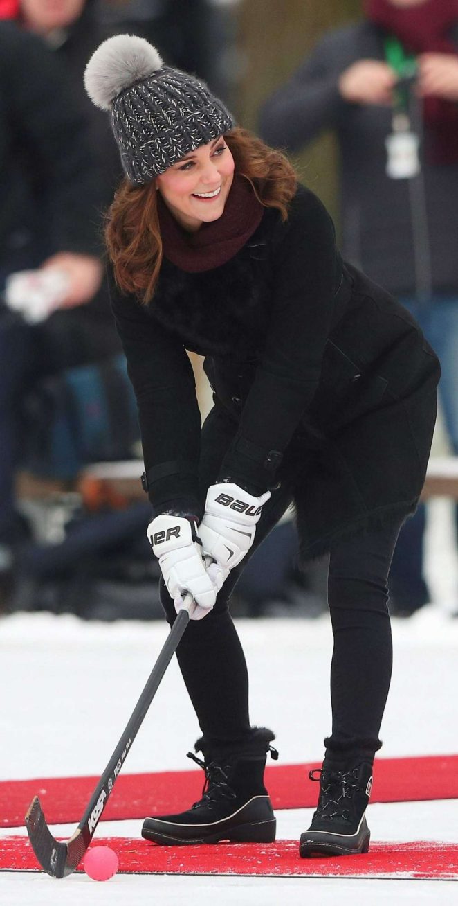 Kate Middleton - Pictured at a Bandy Hockey Match in Stockholm