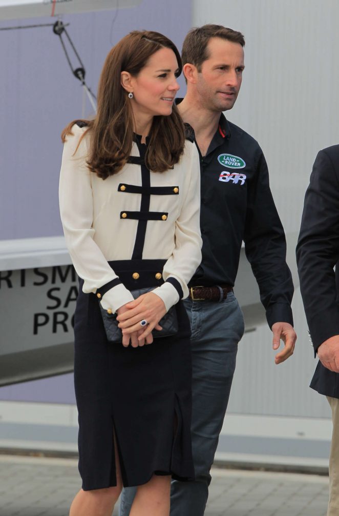 Kate Middleton - Visit the crew of BAR Land Rover America’s Cup team in Portsmouth