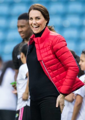 Kate Middleton - Visits Aston Villa Football Club in Birmingham