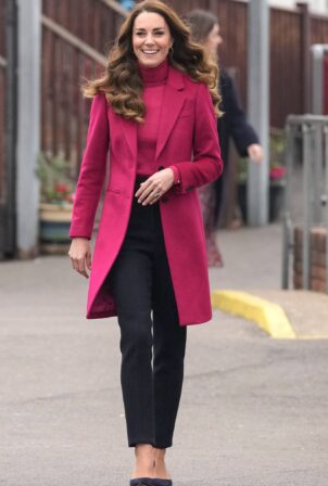 Kate Middleton - Visits Nower Hill High School in London