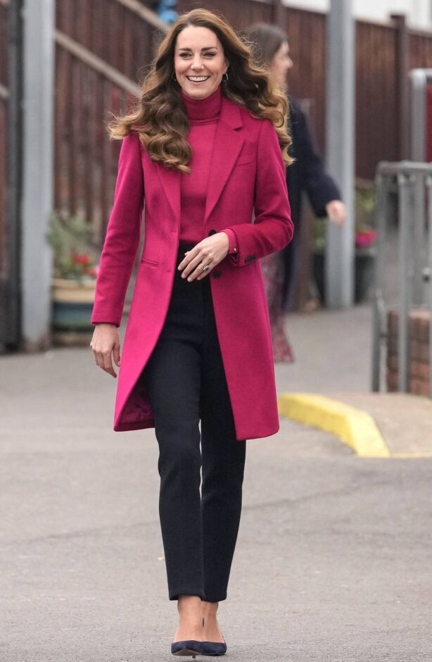 Kate Middleton - Visits Nower Hill High School in London