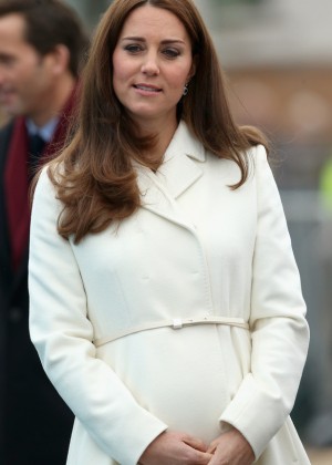 Pregnant Kate Middleton - Visits the home of Ben Ainslie Racing in Portsmouth