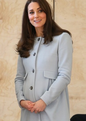 Pregnant Kate Middleton - Visits The Kensington Leisure Centre in London