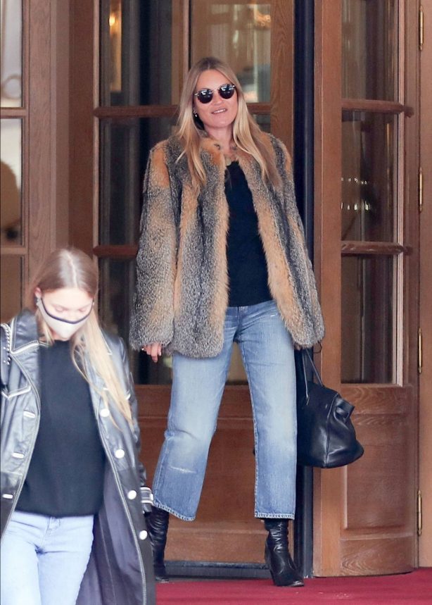 Kate Moss and Lila Grace Moss - Pictured at the luxurious Ritz Hotel in Paris