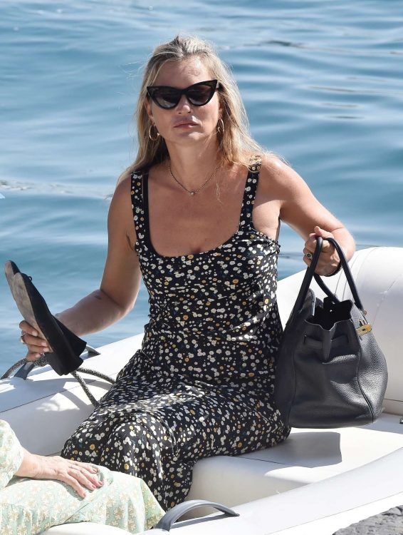 Kate Moss and Sadie Frost - On yacht in Portofino