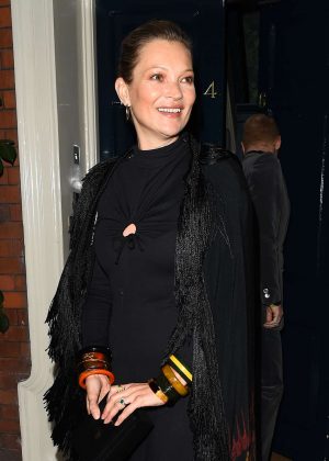 Kate Moss - Arrives at Mark's Club for a Vogue Dinner in London