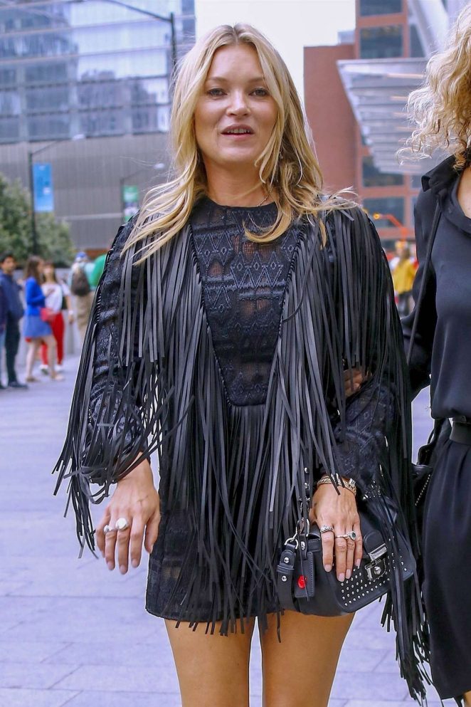 Kate Moss - Arriving at the Longchamp Fashion Show in NY
