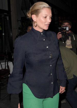Kate Moss - Leaves Scott's Restaurant in London