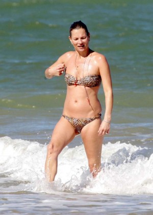 Kate Moss in Bikini on the beach in Brazil