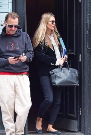 Kate Moss - out in London's Soho district