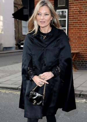 Kate Moss out in Mayfair