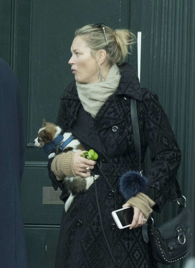 Kate Moss out in North London