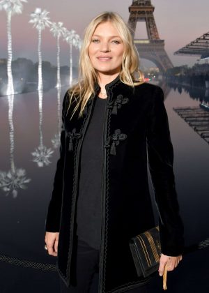 Kate Moss - Saint Laurent Fashion Show in Paris