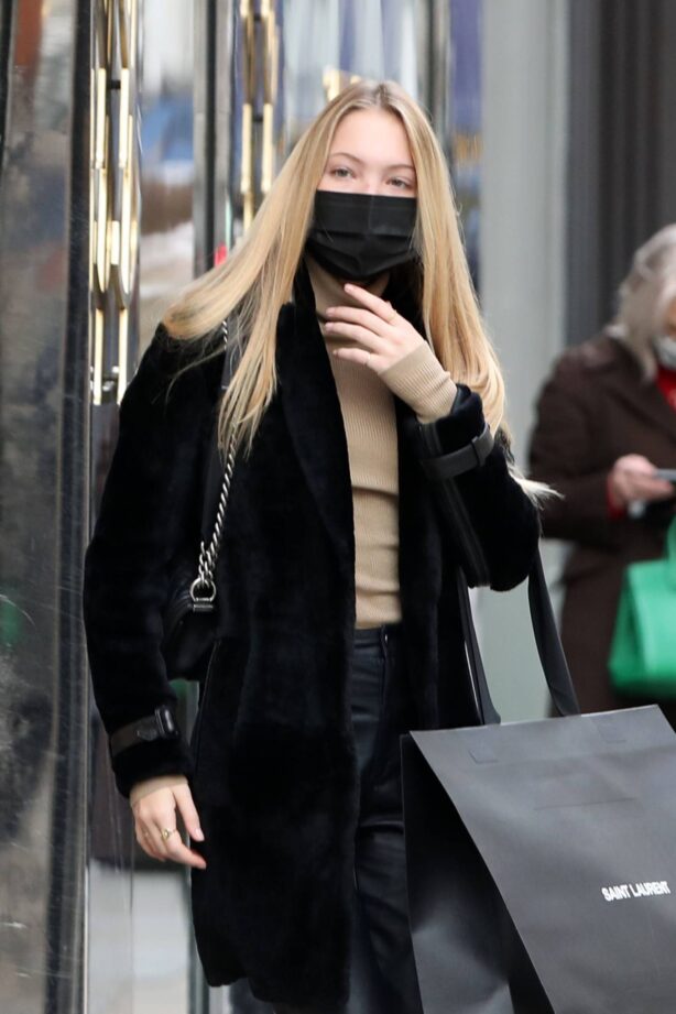Kate Moss - With Lila Grace Moss Hack Shopping candids in Mayfair - London