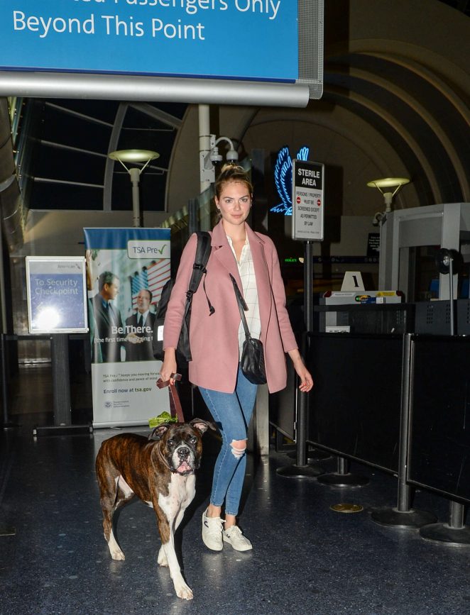 Kate Upton at LAX Airport in Los Angeles
