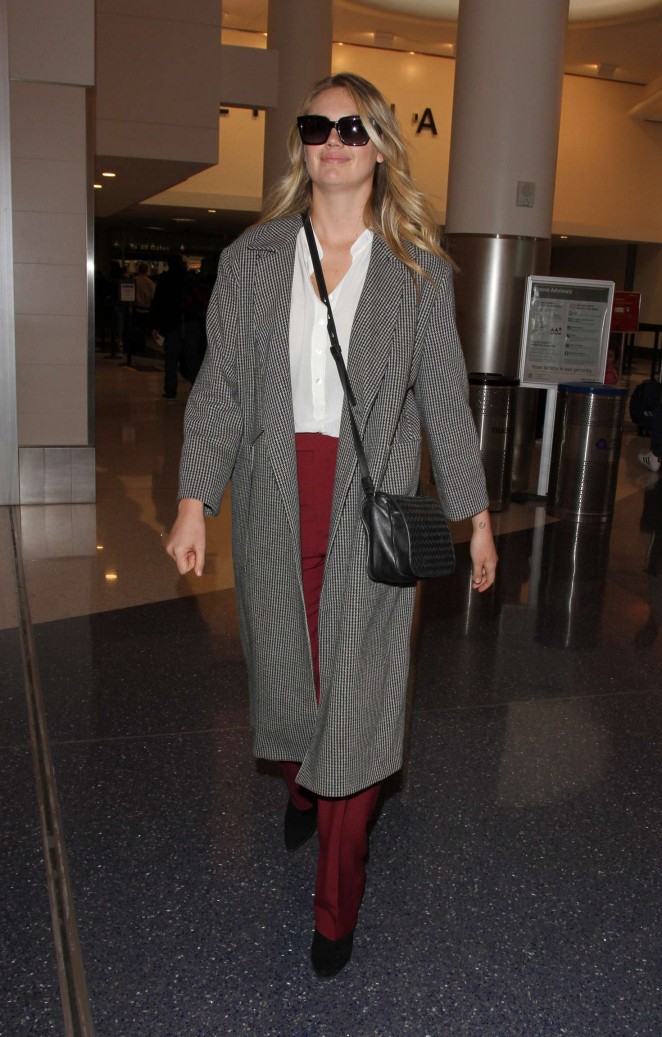 Kate Upton at Los Angeles International Airport