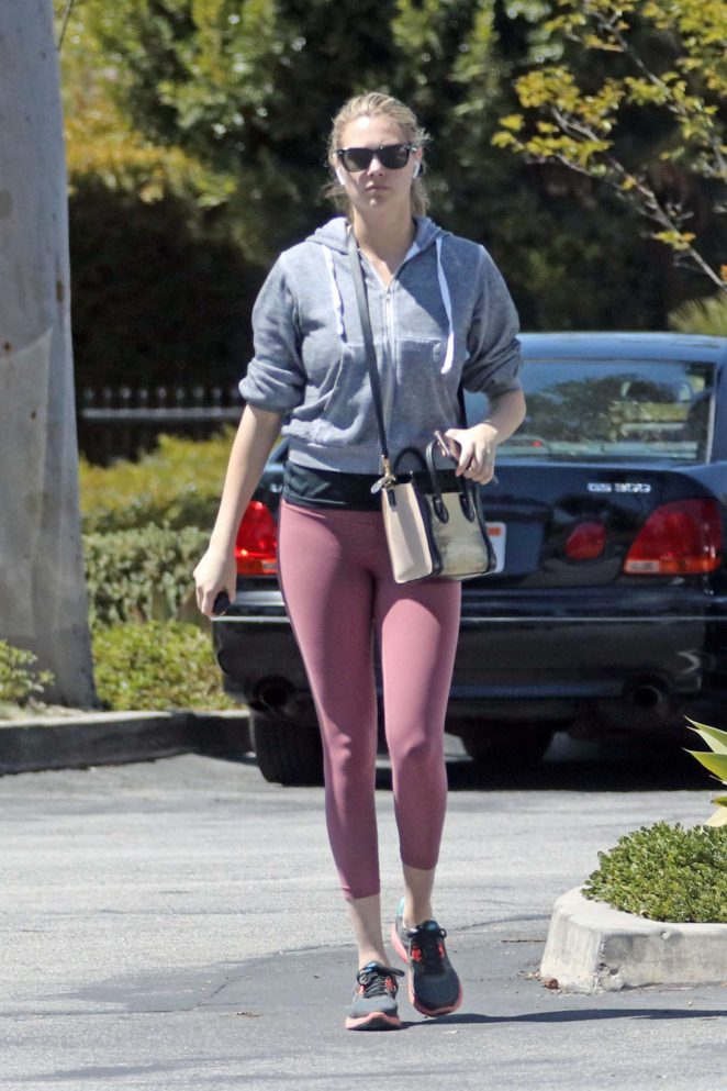 Kate Upton in Leggings out in Beverly Hills