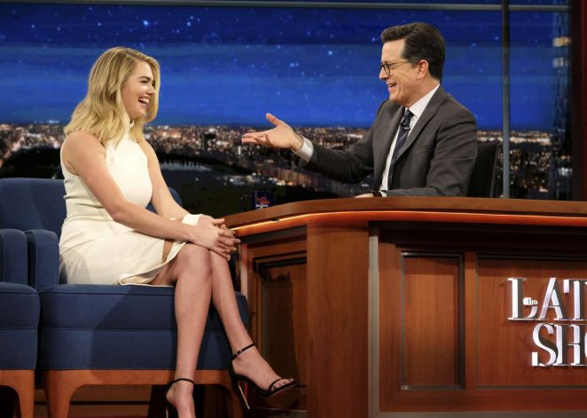 Kate Upton on 'The Late Show with Stephen Colbert' in New York