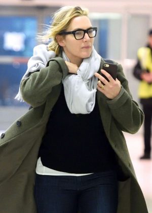 Kate Winslet at JFK Airport in NYC