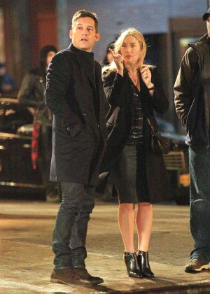Kate Winslet on the set of 'Collateral Beauty' in New York City
