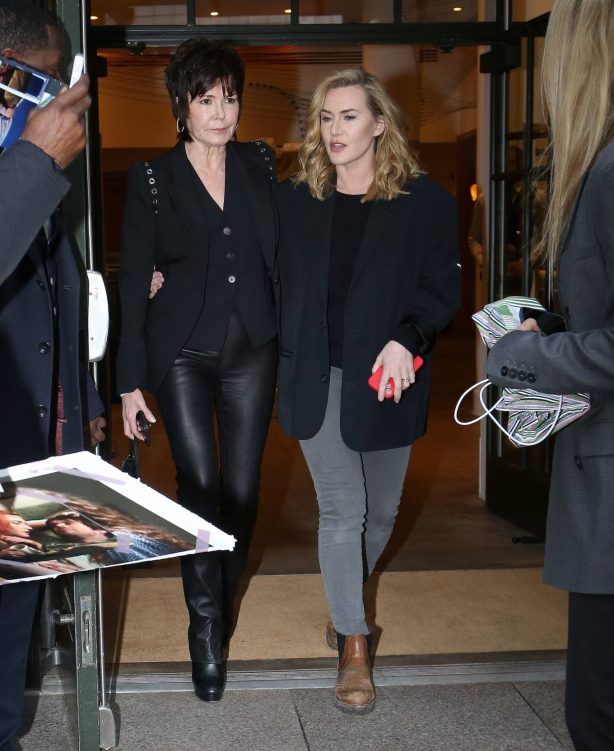 Kate Winslet - Seen as she exits her hotel in New York