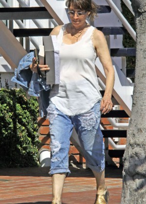 Katey Sagal in Ripped Jeans out in LA