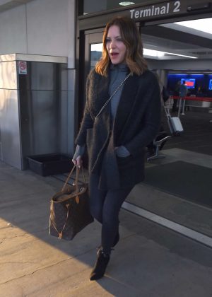 Katharine McPhee - Arriving at LAX Airport in Los Angeles