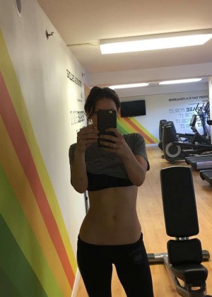 Katharine McPhee at the Gym - Instagram Pic