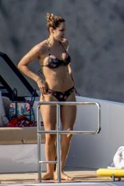 Katharine McPhee in Bikini on the yacht in Capri