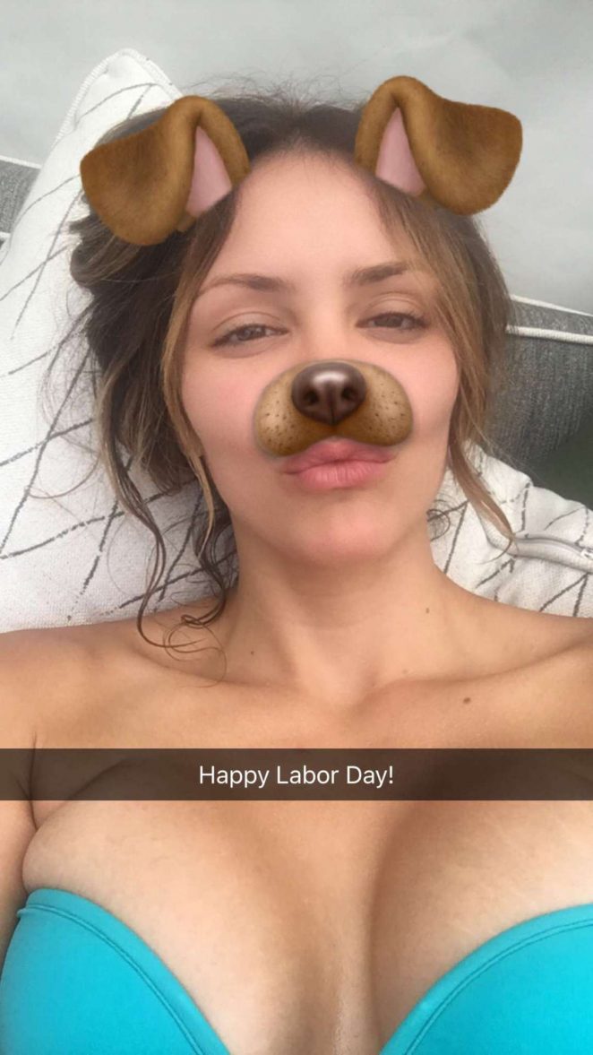 Katharine McPhee in Bikini - Snapchat Pic