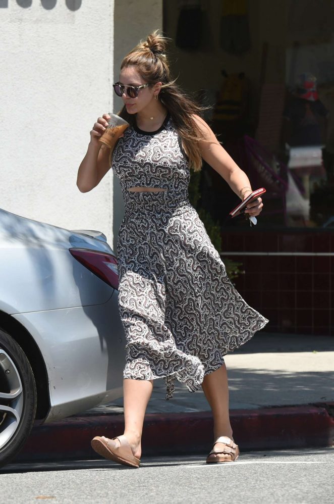 Katharine McPhee in Long Dress Out in Los Angeles