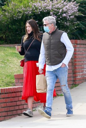 Katharine McPhee - Lunch with their family on Valentine's day in Los Angeles