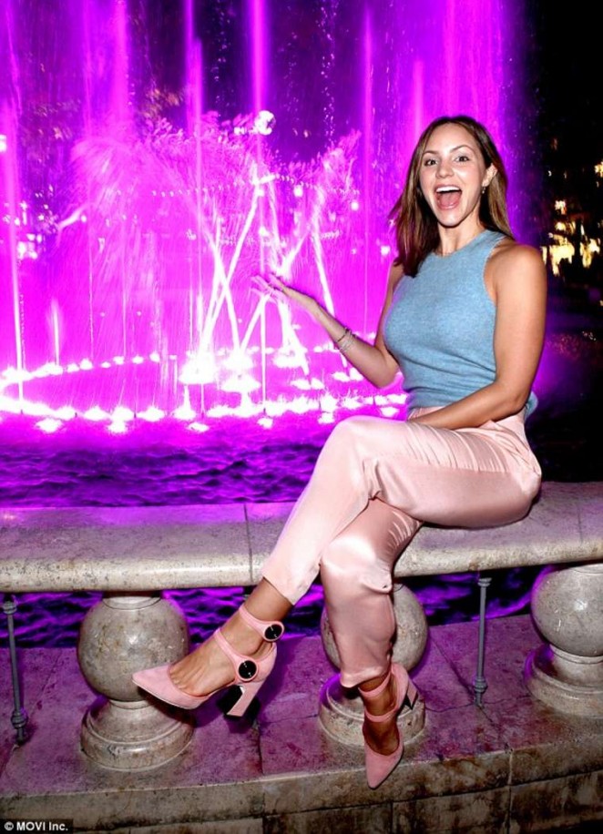 Katharine McPhee - Promotes Breast Cancer Awareness at LA's The Grove