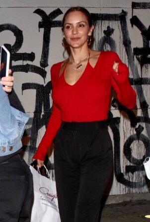 Katharine McPhee - Seen after dinner with friends at Craig's in West Hollywood