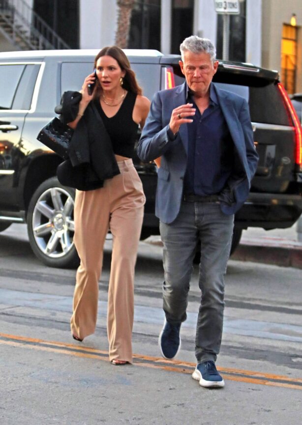 Katharine McPhee - With David Foster ahead of a dinner date in Los Angeles