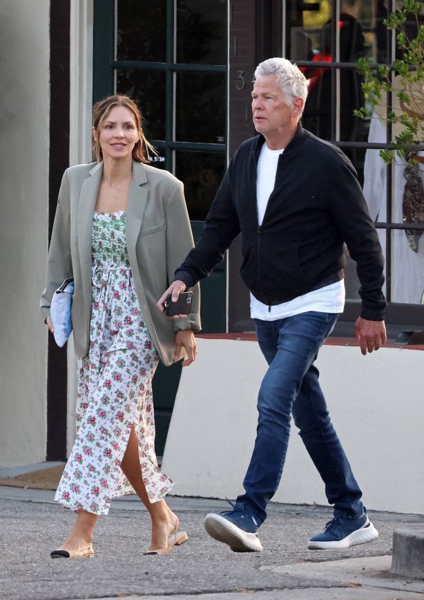 Katharine McPhee - With David Foster seen during a date night in Santa Barbara