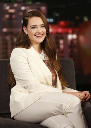 Katherine Langford at Jimmy Kimmel Live! in Los Angeles
