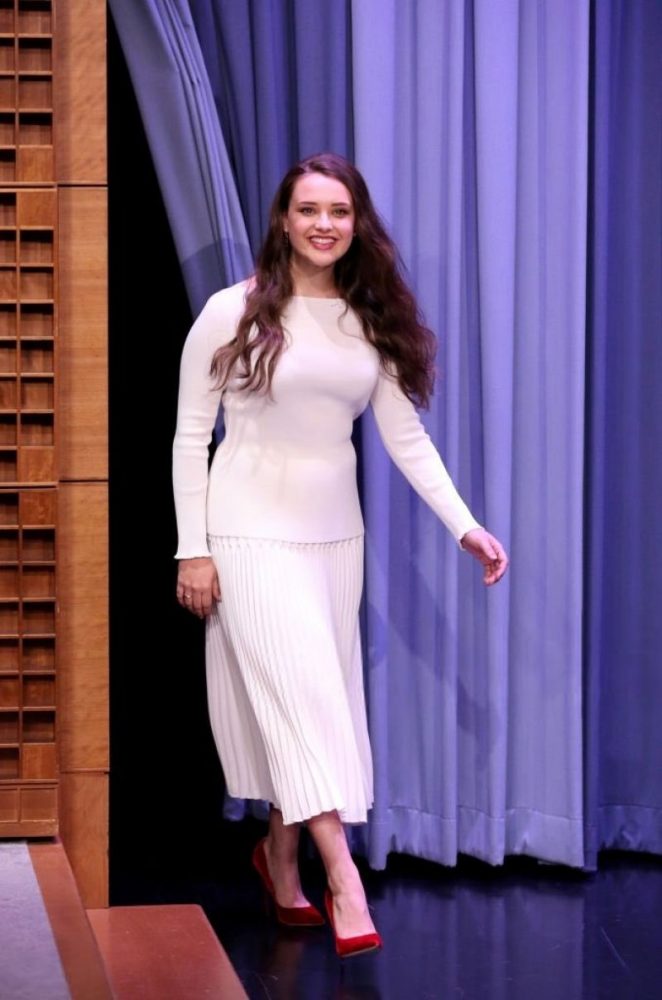 Katherine Langford on 'The Tonight Show Starring Jimmy Fallon' in NY