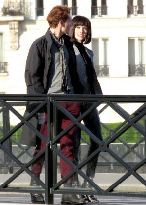 Katherine Mcnamara - Filming Of Shadowhunters - Season 3 In Paris