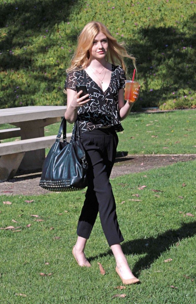 Katherine McNamara - Out and about in Culber City