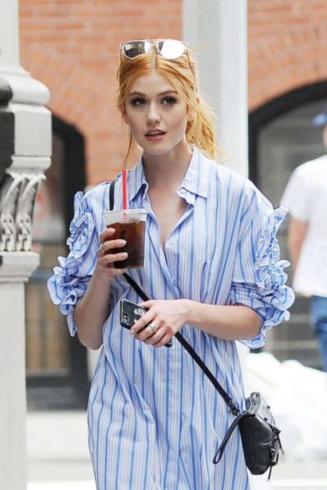 Katherine McNamara Out and about in NYC